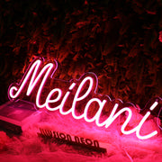 Meilani Red Neon Sign