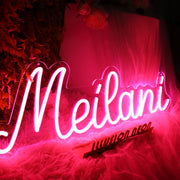 Meilani Red Neon Sign