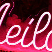 Meilani Red Neon Sign