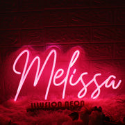 Melissa Red Neon Sign