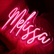 Melissa Red Neon Sign