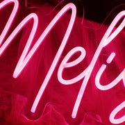 Melissa Red Neon Sign