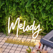 Melody Yellow Neon Sign