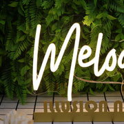 Melody Yellow Neon Sign