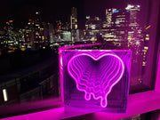 Melting Heart Infinity Mirror Neon Sign