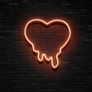 Melting Heart Neon Sign