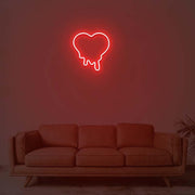 Melting Heart Neon Sign