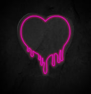 Melting Heart Neon Sign