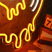 Melting Turntable Neon Sign