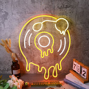 Melting Turntable Neon Sign