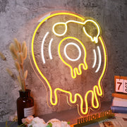 Melting Turntable Neon Sign