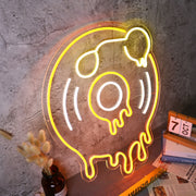 Melting Turntable Neon Sign