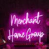 Merchant Home Group Purple Neon Sign