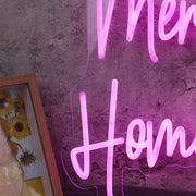 Merchant Home Group Purple Neon Sign