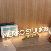 Merko Studios Yellow Neon Sign