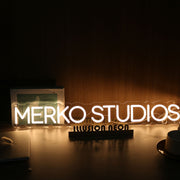 Merko Studios Yellow Neon Sign