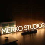 Merko Studios Yellow Neon Sign