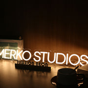 Merko Studios Yellow Neon Sign