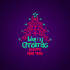 Merry Christmas And Happy New Year Neon Sign