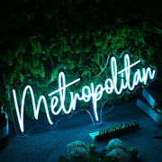 Metropolitan Blue Neon Sign