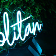 Metropolitan Blue Neon Sign