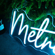 Metropolitan Blue Neon Sign