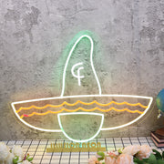 Mexico Sombrero Hat Custom Neon Sign