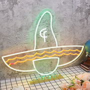 Mexico Sombrero Hat Custom Neon Sign