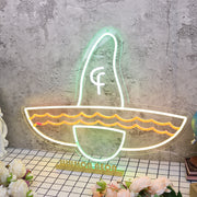 Mexico Sombrero Hat Custom Neon Sign