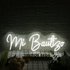 Mi Bautizo White Neon Sign