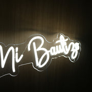 Mi Bautizo White Neon Sign