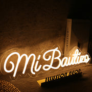 Mi Bautizqo Yellow Neon Sign