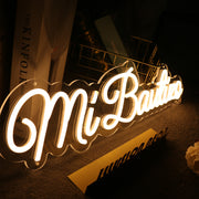 Mi Bautizqo Yellow Neon Sign