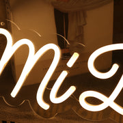 Mi Bautizqo Yellow Neon Sign