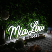 Mialow White Neon Sign