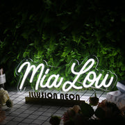 Mialow White Neon Sign