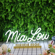 Mialow White Neon Sign