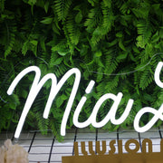 Mialow White Neon Sign