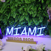 Miami Blue Neon Sign