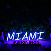 Miami Blue Neon Sign