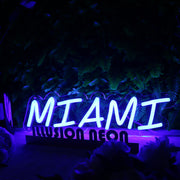 Miami Blue Neon Sign