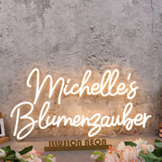 Michelle s Blumenzauber Yellow Neon Sign