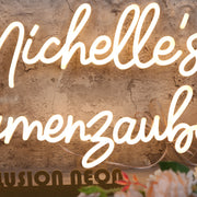 Michelle s Blumenzauber Yellow Neon Sign