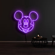 Mickey Mouse Smile Neon Sign