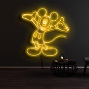 Mickey Mouse Welcome Neon Sign