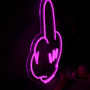 Mickey's Middle Finger Pink Neon Sign