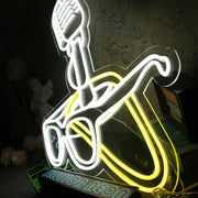 Microphone And Glasses Custom Neon Sign