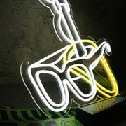 Microphone And Glasses Custom Neon Sign