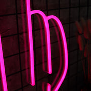 Middle Finger Gesture Neon Sign