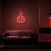 Middle Finger Neon Sign